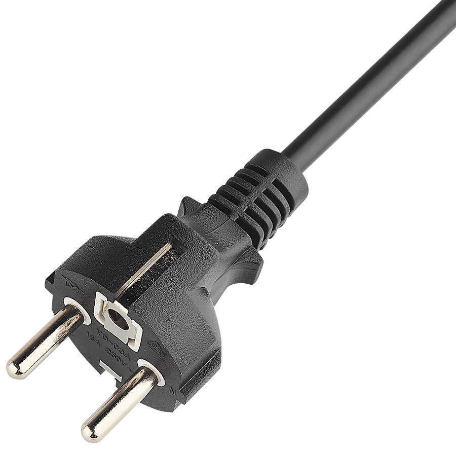3 - Core European Power Cord | Schuko Plug CEE 7/7 | 250V 16A | Custom Length & OEM Available - Ohmly