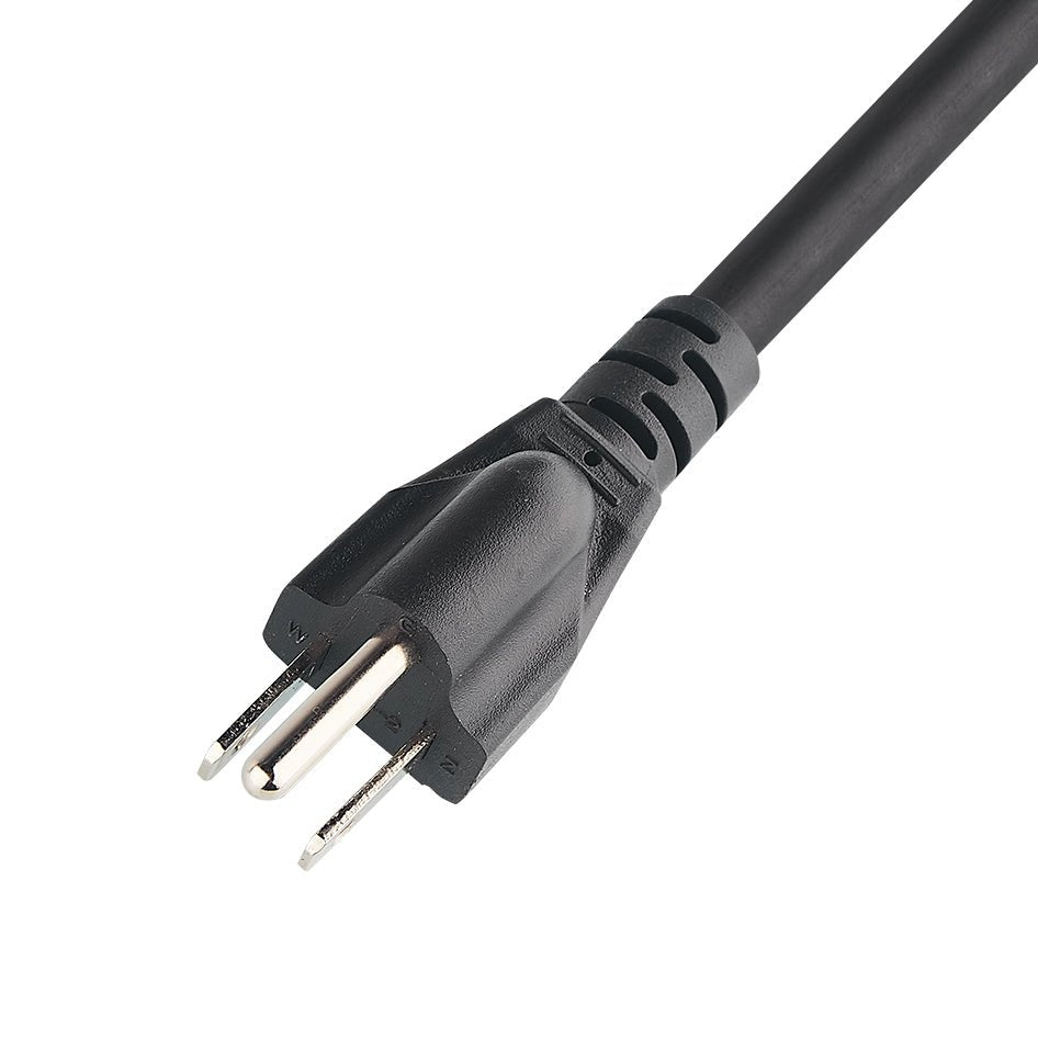 Custom 3 - Prong US Plug Power Cord | NEMA 5 - 15P Cable | OEM/ODM Available - Ohmly