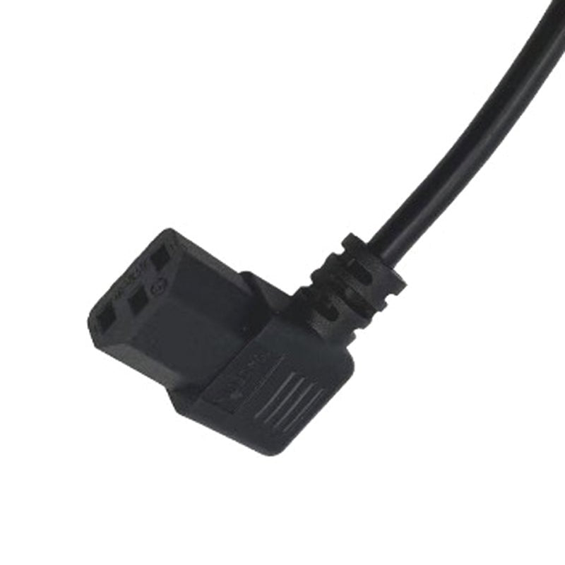 Right - Angle IEC C13 Power Cord | 90 - Degree C13 Connector | 250V 10A–15A | UL/CE Certified | OEM Custom for B2B - Ohmly