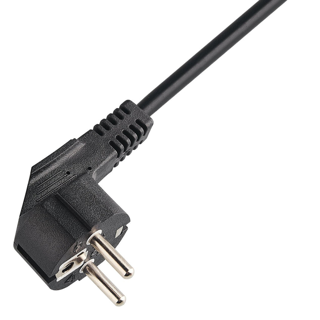 3 - Core European Power Cord | Schuko Plug CEE 7/7 | 250V 16A | Custom Length & OEM Available - Ohmly