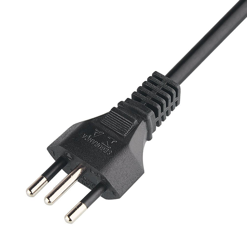 Custom 3 - Core Brazil Plug Power Cord – INMETRO Certified | OEM Available - Ohmly